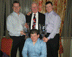 2010 SOUTHERN 4 RALLY CHAMPIONSHIP PRIZEGIVING EDWARD O'CALLAGHAN (Winner), DOUGIE HUGHES, GER CLANCY (Winner) and MIKE MOLONEY (Saenz)