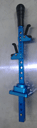 Standard GT Gear Lever Blue anodised complete with base